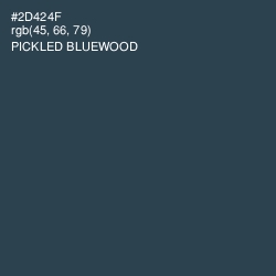 #2D424F - Pickled Bluewood Color Image